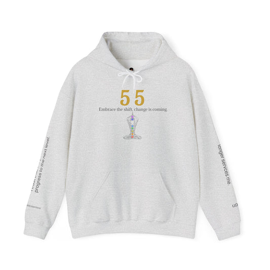 55 Your Life Is Changing Hoodie ⚡ Embrace Your Next Level ✨ | Wearable Intention Sweatshirt | Spiritual Affirmation Hoodie