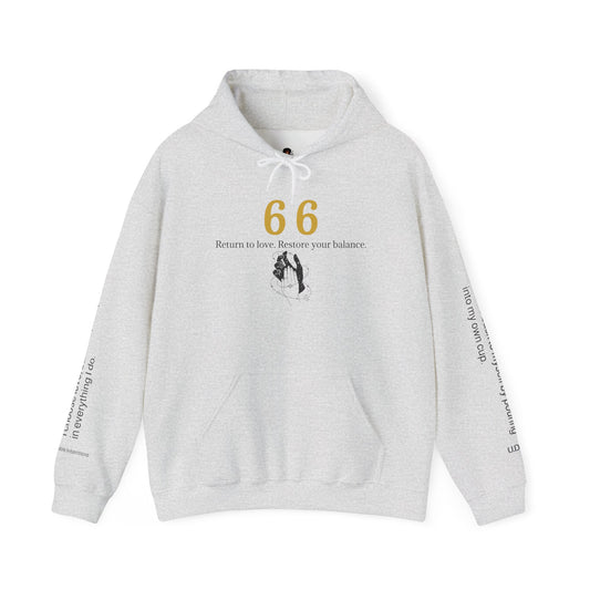 66 Choose Peace Hoodie 💗 Come Back To Yourself ✨ | Wearable Intention Sweatshirt | Spiritual Affirmation Hoodie