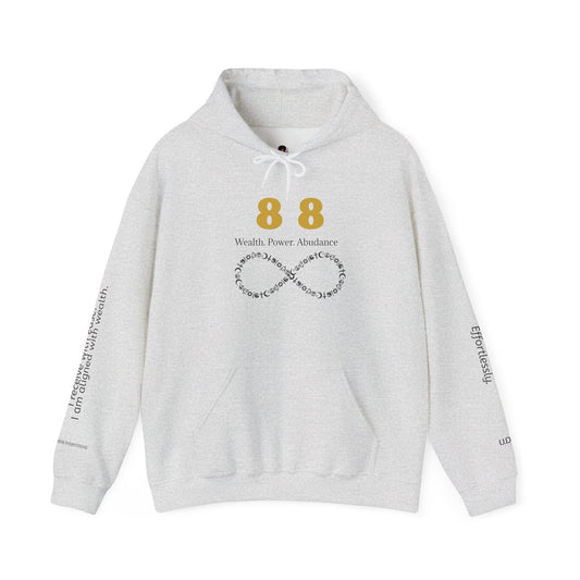88 Money Is Coming Hoodie 💰 Step Into Your Abundance ✨ | Wearable Intention Sweatshirt | Spiritual Affirmation Hoodie