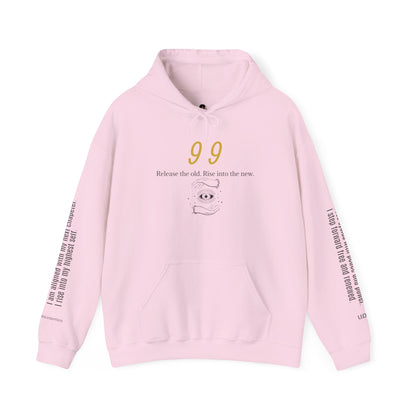 99 Let Go & Rise Hoodie ✨ Your New Chapter Starts Now ✨ | Wearable Intention Sweatshirt | Spiritual Affirmation Hoodie
