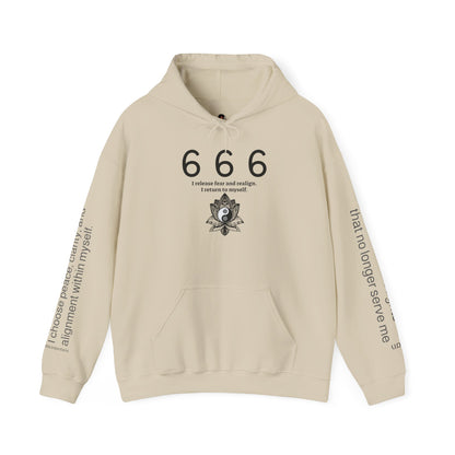 666 - Realignment & Inner Peace ✨ | Wearable Intention Sweatshirt | Spiritual Affirmation Hoodie