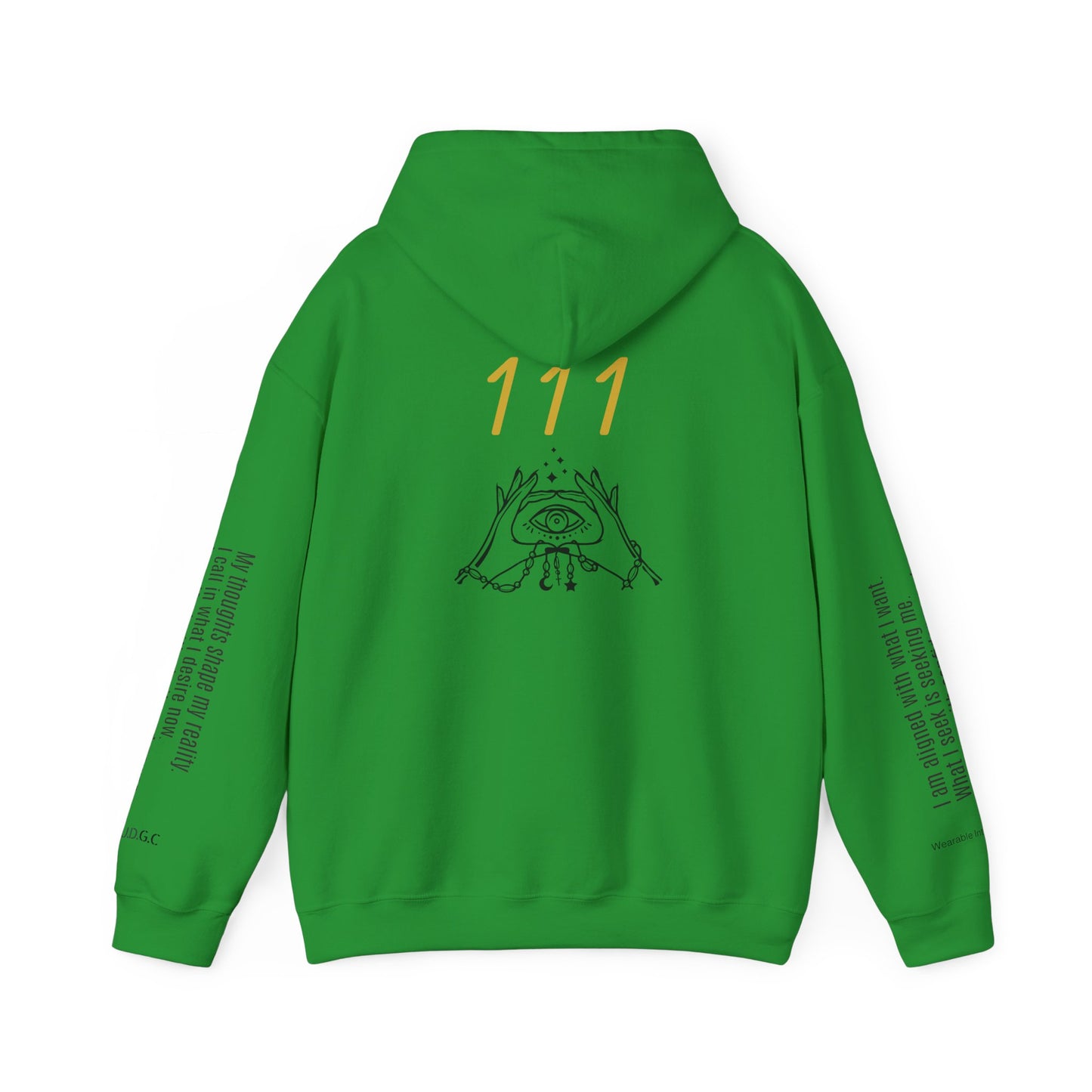 111 Your Thoughts Create Your Reality Hoodie ✨ Manifest Your Life | Wearable Intention Sweatshirt | Spiritual Affirmation Hoodie