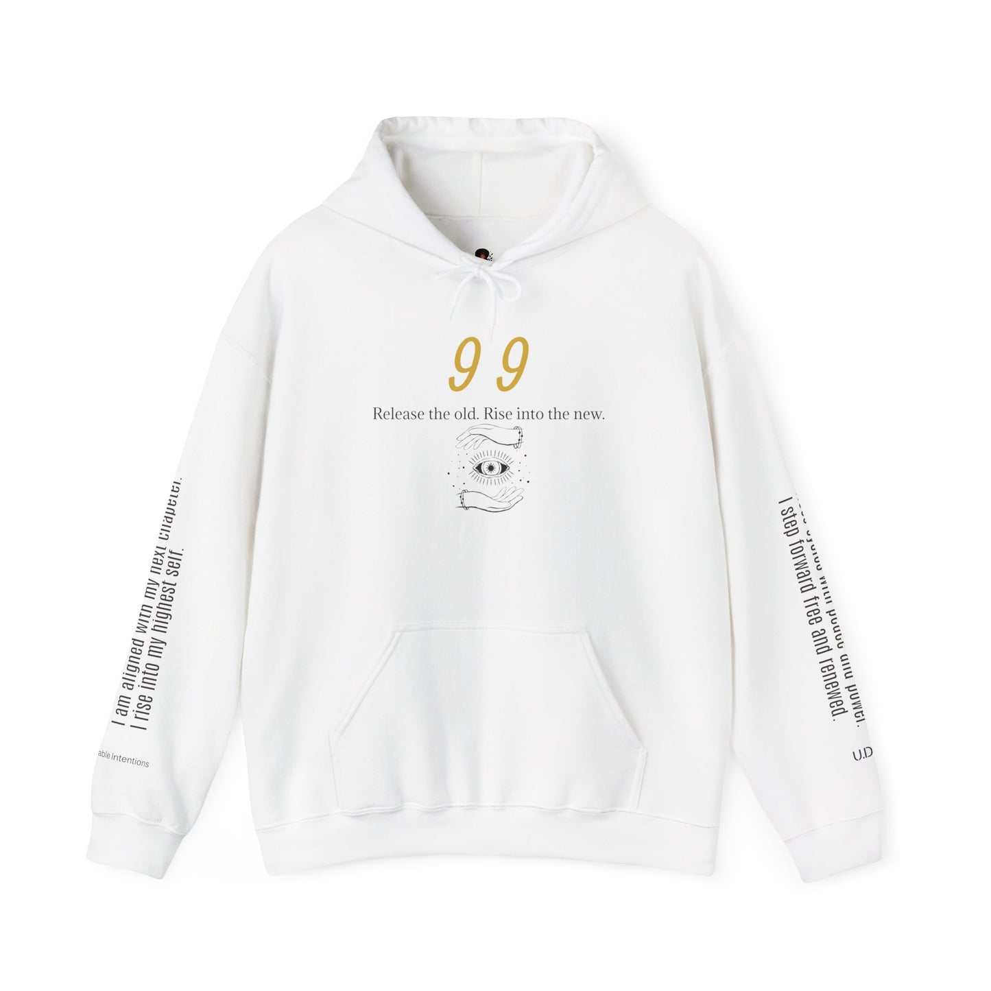 99 Let Go & Rise Hoodie ✨ Your New Chapter Starts Now ✨ | Wearable Intention Sweatshirt | Spiritual Affirmation Hoodie