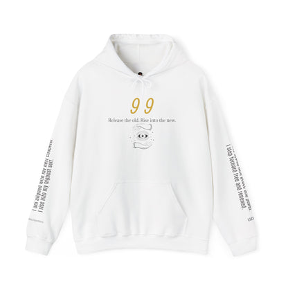 99 Let Go & Rise Hoodie ✨ Your New Chapter Starts Now ✨ | Wearable Intention Sweatshirt | Spiritual Affirmation Hoodie