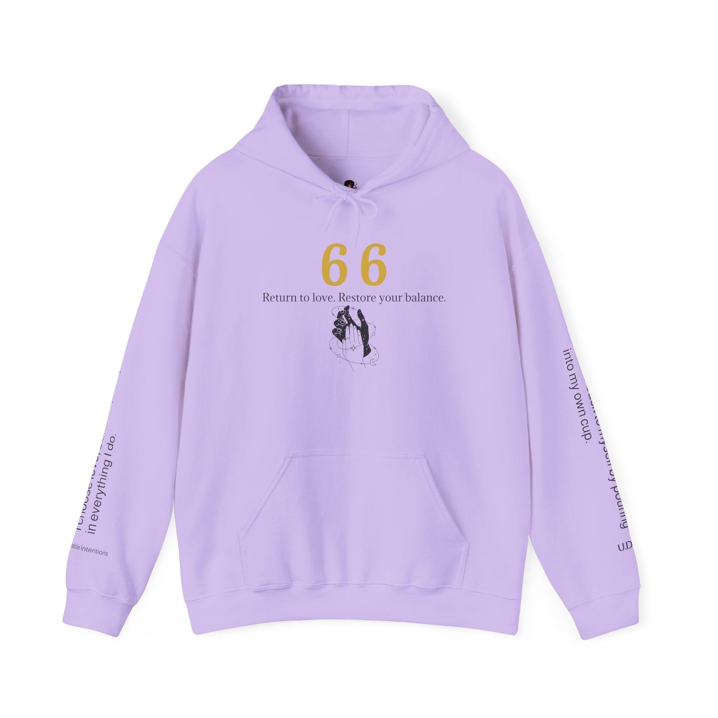 66 Choose Peace Hoodie 💗 Come Back To Yourself ✨ | Wearable Intention Sweatshirt | Spiritual Affirmation Hoodie