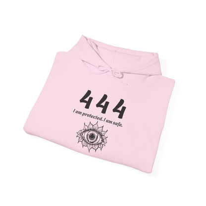 444 Protection & Stability Affirmation Hoodie✨ | Wearable Intention Sweatshirt | Spiritual Affirmation Hoodie