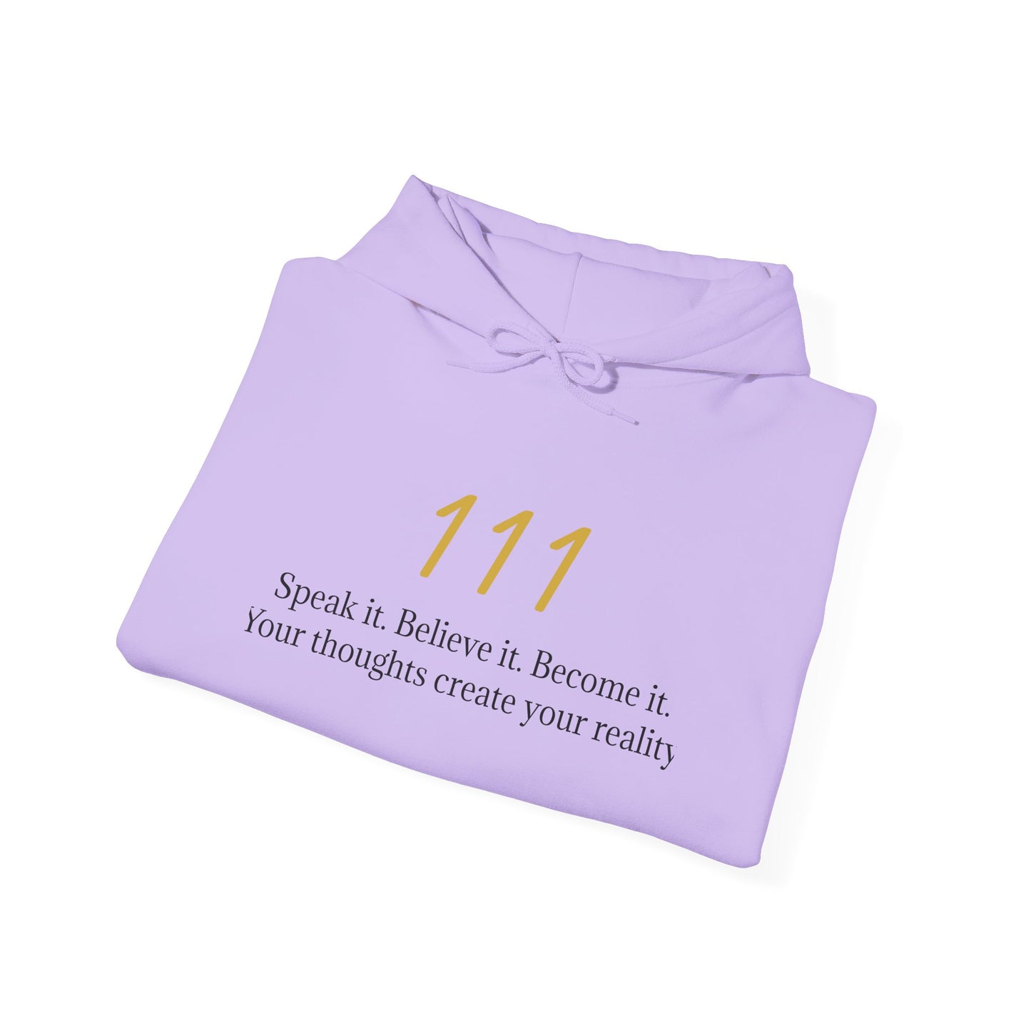 111 Your Thoughts Create Your Reality Hoodie ✨ Manifest Your Life | Wearable Intention Sweatshirt | Spiritual Affirmation Hoodie