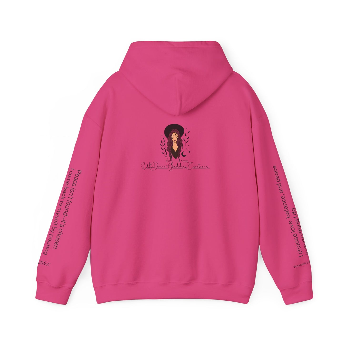 66 Choose Peace Hoodie 💗 Come Back To Yourself ✨ | Wearable Intention Sweatshirt | Spiritual Affirmation Hoodie
