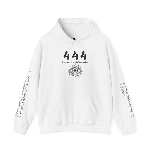 444 Protection & Stability Affirmation Hoodie✨ | Wearable Intention Sweatshirt | Spiritual Affirmation Hoodie