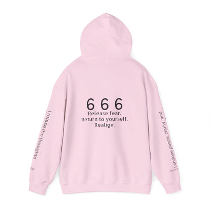 666 - Realignment & Inner Peace ✨ | Wearable Intention Sweatshirt | Spiritual Affirmation Hoodie