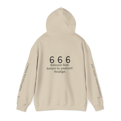 666 - Realignment & Inner Peace ✨ | Wearable Intention Sweatshirt | Spiritual Affirmation Hoodie