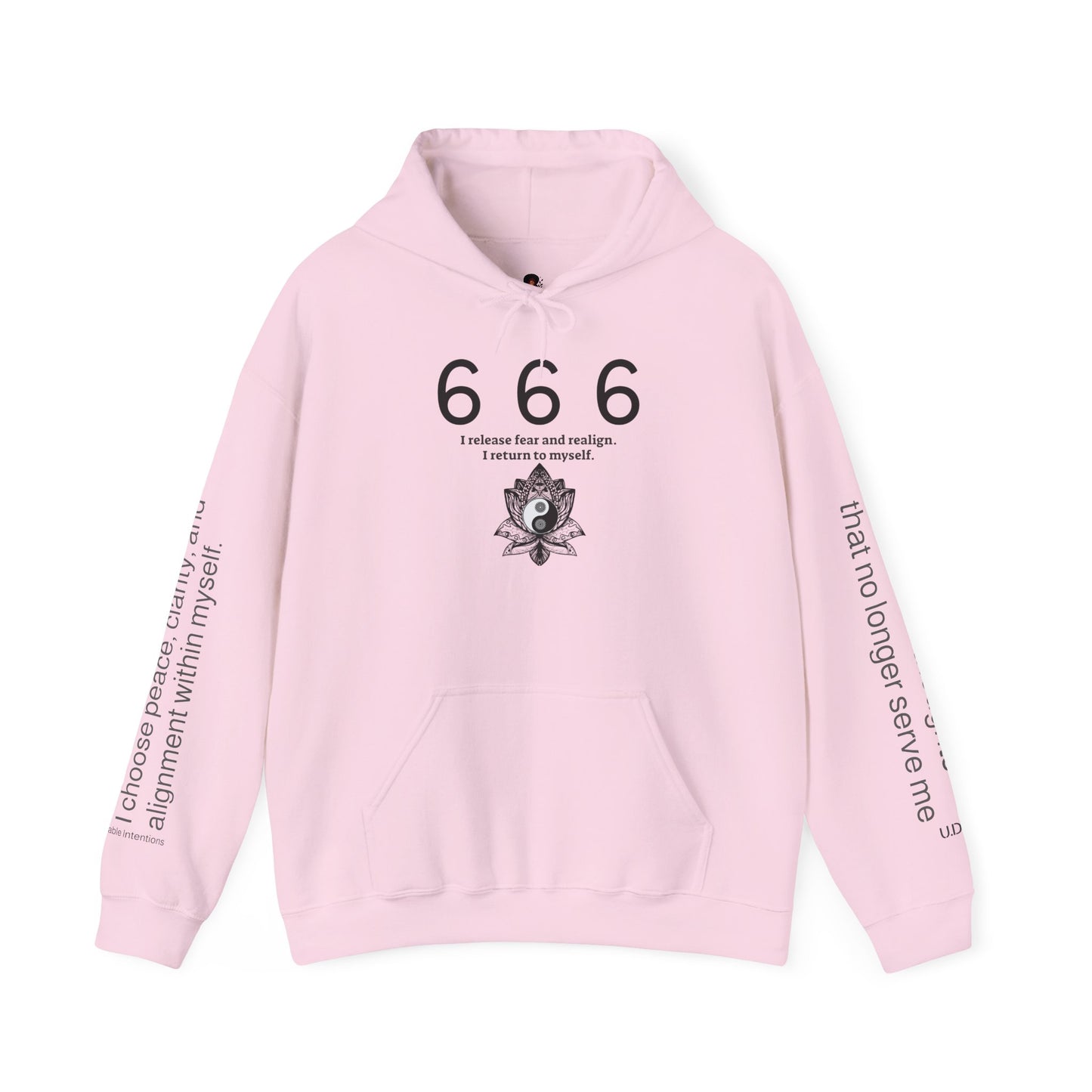 666 - Realignment & Inner Peace ✨ | Wearable Intention Sweatshirt | Spiritual Affirmation Hoodie