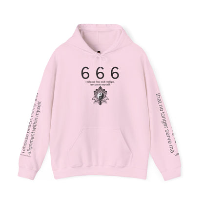 666 - Realignment & Inner Peace ✨ | Wearable Intention Sweatshirt | Spiritual Affirmation Hoodie