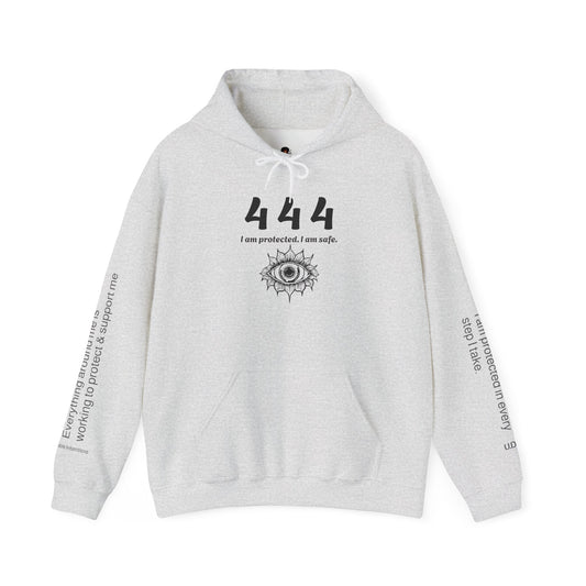 444 Protection & Stability Affirmation Hoodie✨ | Wearable Intention Sweatshirt | Spiritual Affirmation Hoodie