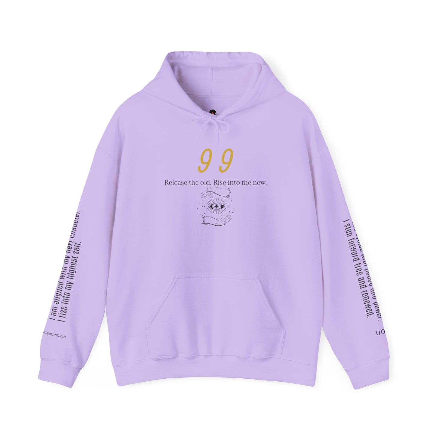 99 Let Go & Rise Hoodie ✨ Your New Chapter Starts Now ✨ | Wearable Intention Sweatshirt | Spiritual Affirmation Hoodie