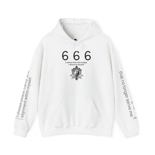 666 - Realignment & Inner Peace ✨ | Wearable Intention Sweatshirt | Spiritual Affirmation Hoodie