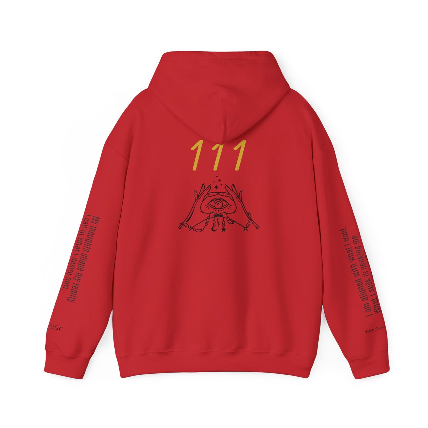 111 Your Thoughts Create Your Reality Hoodie ✨ Manifest Your Life | Wearable Intention Sweatshirt | Spiritual Affirmation Hoodie