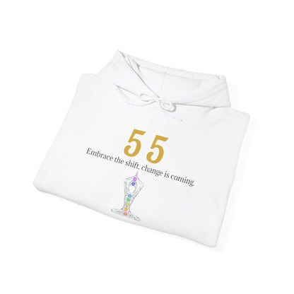 55 Your Life Is Changing Hoodie ⚡ Embrace Your Next Level ✨ | Wearable Intention Sweatshirt | Spiritual Affirmation Hoodie