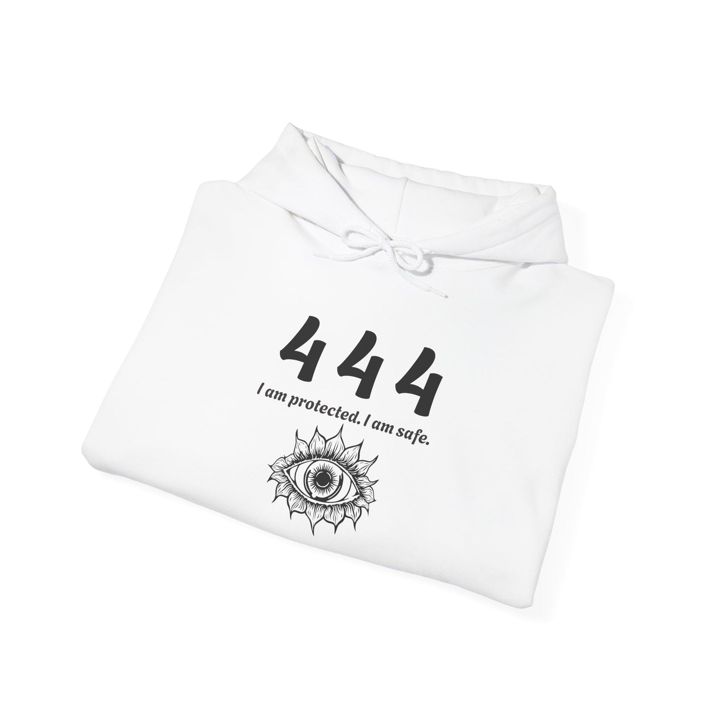 444 Protection & Stability Affirmation Hoodie✨ | Wearable Intention Sweatshirt | Spiritual Affirmation Hoodie