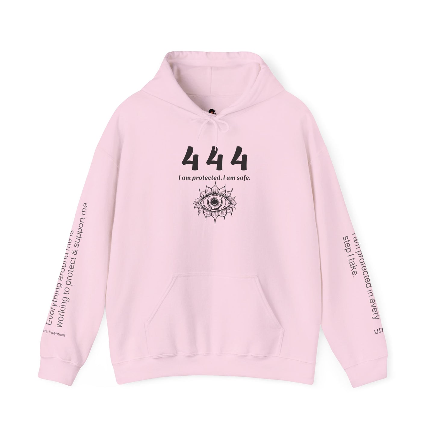444 Protection & Stability Affirmation Hoodie✨ | Wearable Intention Sweatshirt | Spiritual Affirmation Hoodie