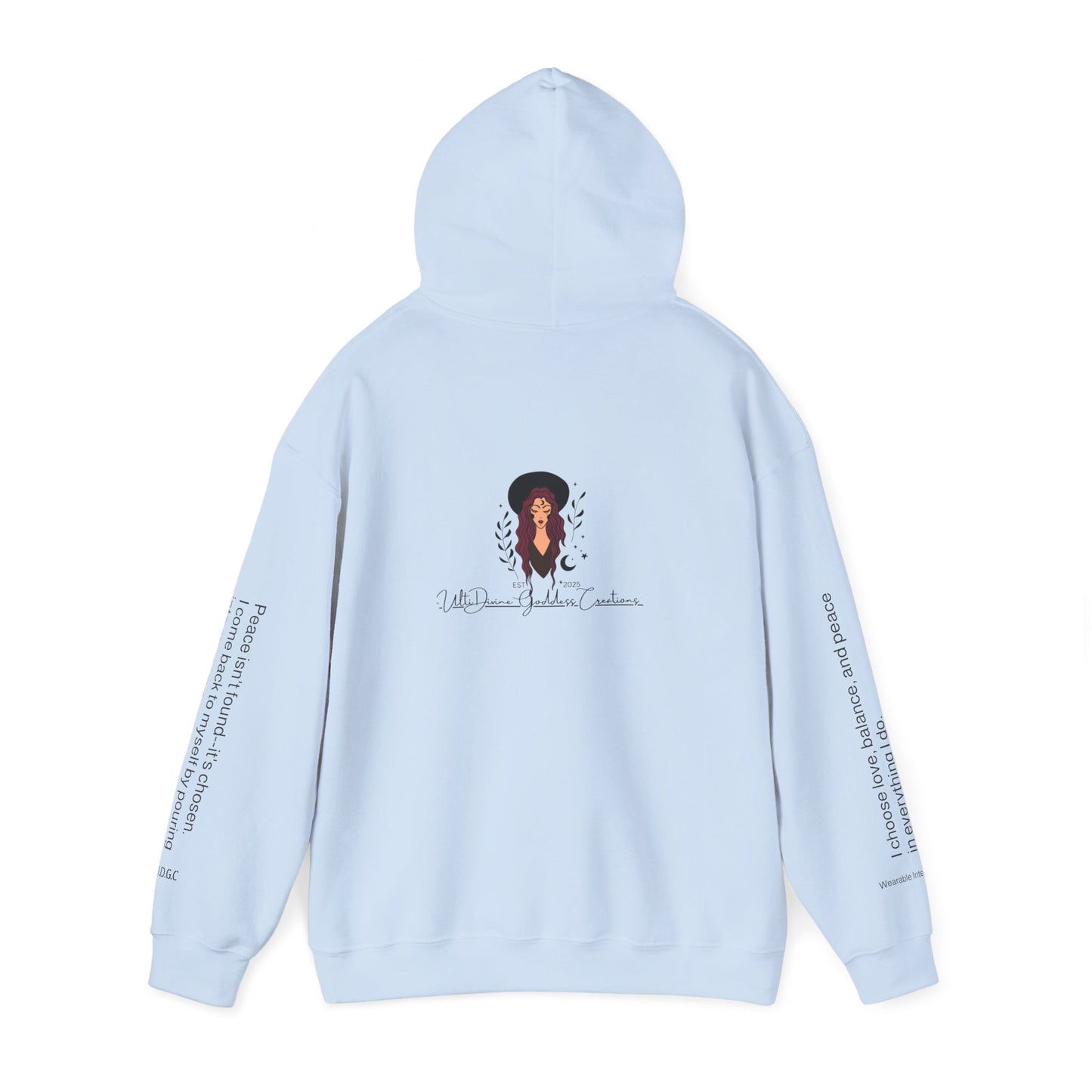 66 Choose Peace Hoodie 💗 Come Back To Yourself ✨ | Wearable Intention Sweatshirt | Spiritual Affirmation Hoodie