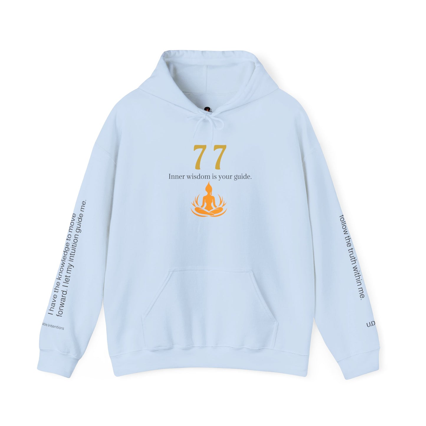 77 You Already Know Hoodie 🔮 Trust Your Intuition✨ | Wearable Intention Sweatshirt | Spiritual Affirmation Hoodie