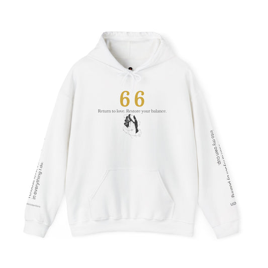 66 Choose Peace Hoodie 💗 Come Back To Yourself ✨ | Wearable Intention Sweatshirt | Spiritual Affirmation Hoodie