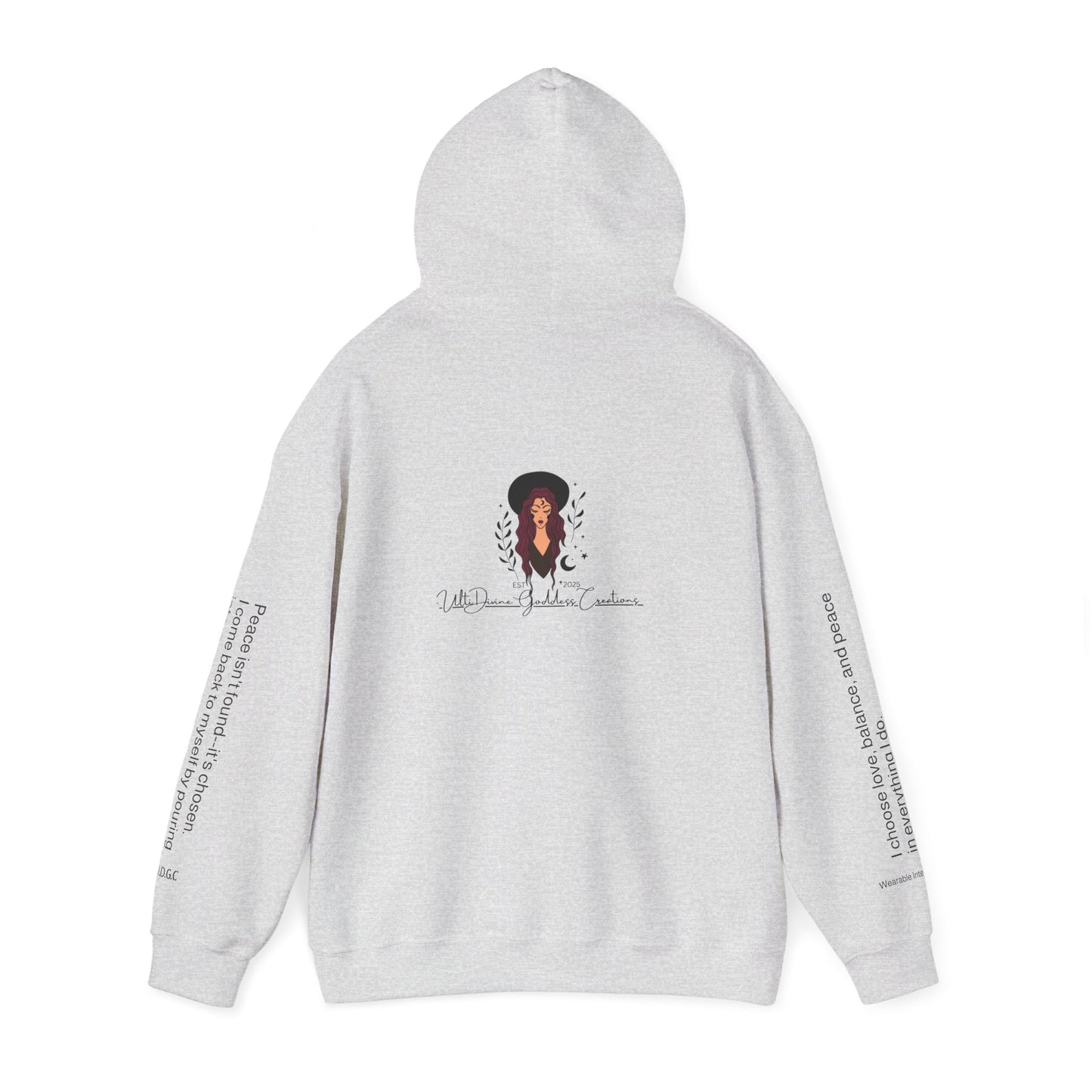 66 Choose Peace Hoodie 💗 Come Back To Yourself ✨ | Wearable Intention Sweatshirt | Spiritual Affirmation Hoodie