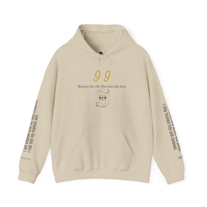 99 Let Go & Rise Hoodie ✨ Your New Chapter Starts Now ✨ | Wearable Intention Sweatshirt | Spiritual Affirmation Hoodie