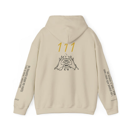 111 Your Thoughts Create Your Reality Hoodie ✨ Manifest Your Life | Wearable Intention Sweatshirt | Spiritual Affirmation Hoodie