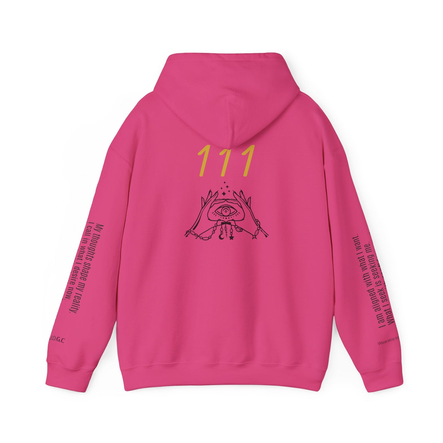 111 Your Thoughts Create Your Reality Hoodie ✨ Manifest Your Life | Wearable Intention Sweatshirt | Spiritual Affirmation Hoodie