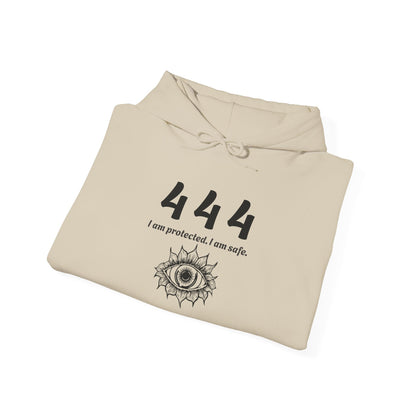 444 Protection & Stability Affirmation Hoodie✨ | Wearable Intention Sweatshirt | Spiritual Affirmation Hoodie