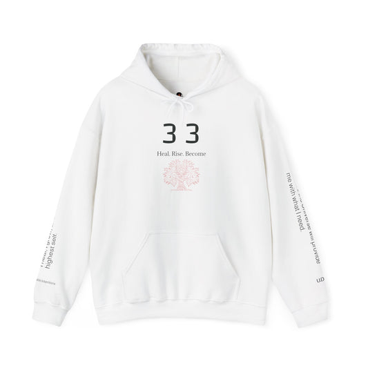 33 Become Your Highest Self Hoodie ✨ Healing & Self Love Energy ✨ | Wearable Intention Sweatshirt | Spiritual Affirmation Hoodie