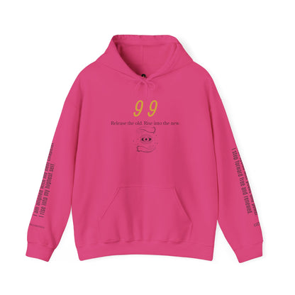 99 Let Go & Rise Hoodie ✨ Your New Chapter Starts Now ✨ | Wearable Intention Sweatshirt | Spiritual Affirmation Hoodie