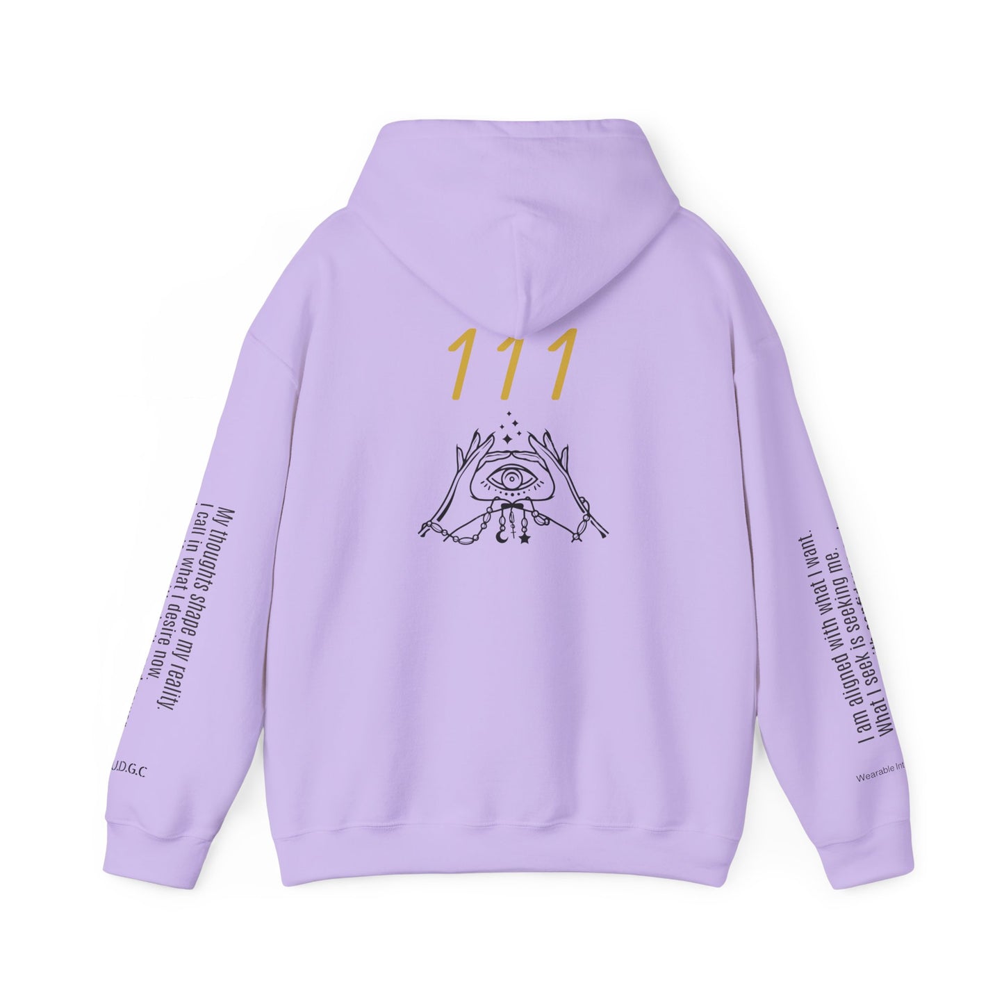 111 Your Thoughts Create Your Reality Hoodie ✨ Manifest Your Life | Wearable Intention Sweatshirt | Spiritual Affirmation Hoodie