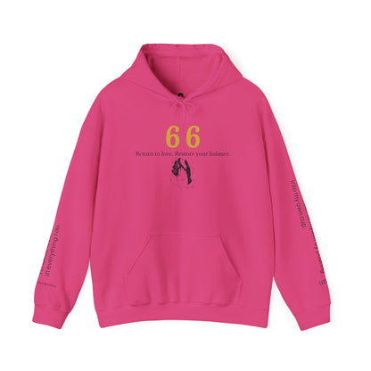66 Choose Peace Hoodie 💗 Come Back To Yourself ✨ | Wearable Intention Sweatshirt | Spiritual Affirmation Hoodie