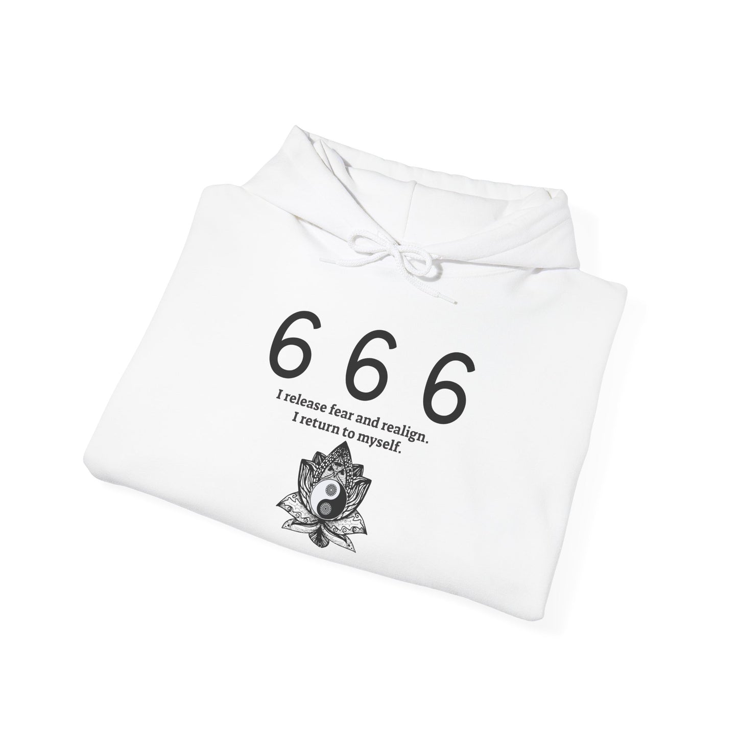 666 - Realignment & Inner Peace ✨ | Wearable Intention Sweatshirt | Spiritual Affirmation Hoodie