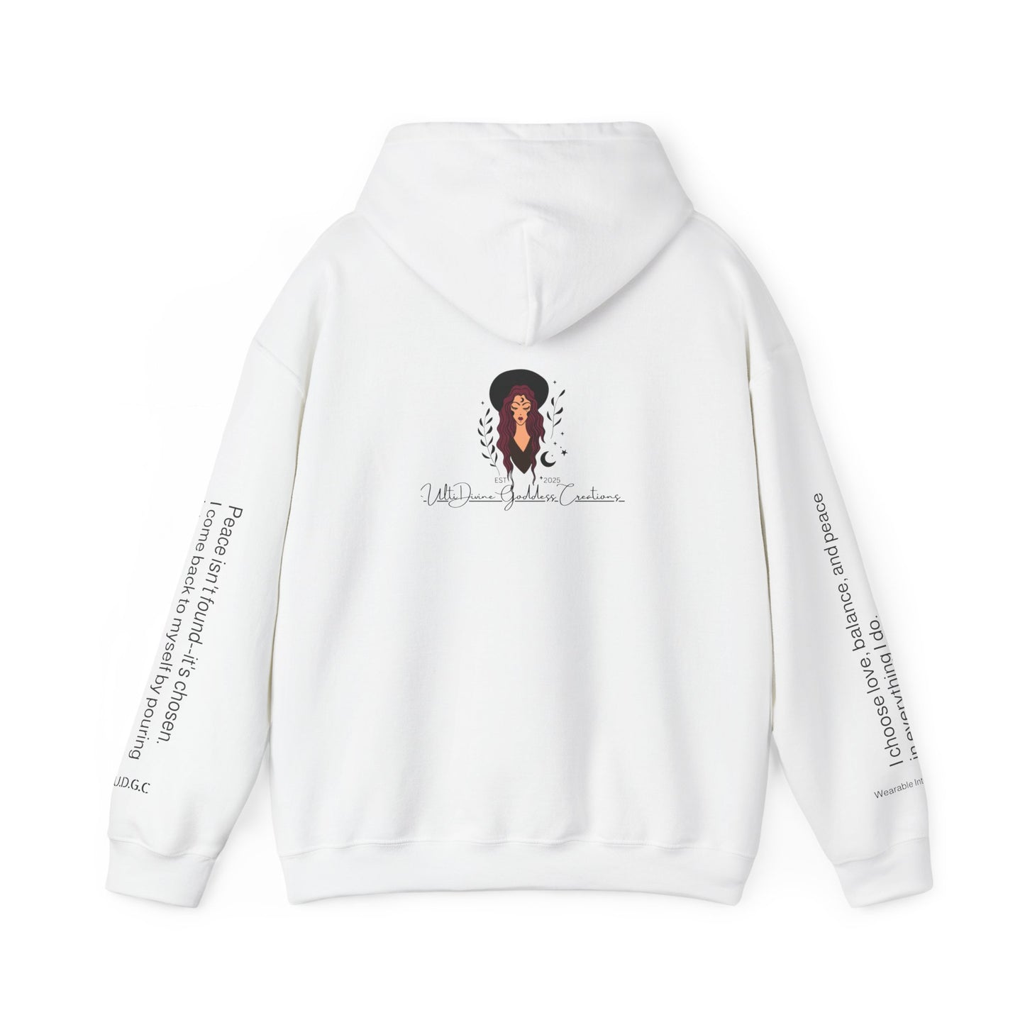 66 Choose Peace Hoodie 💗 Come Back To Yourself ✨ | Wearable Intention Sweatshirt | Spiritual Affirmation Hoodie