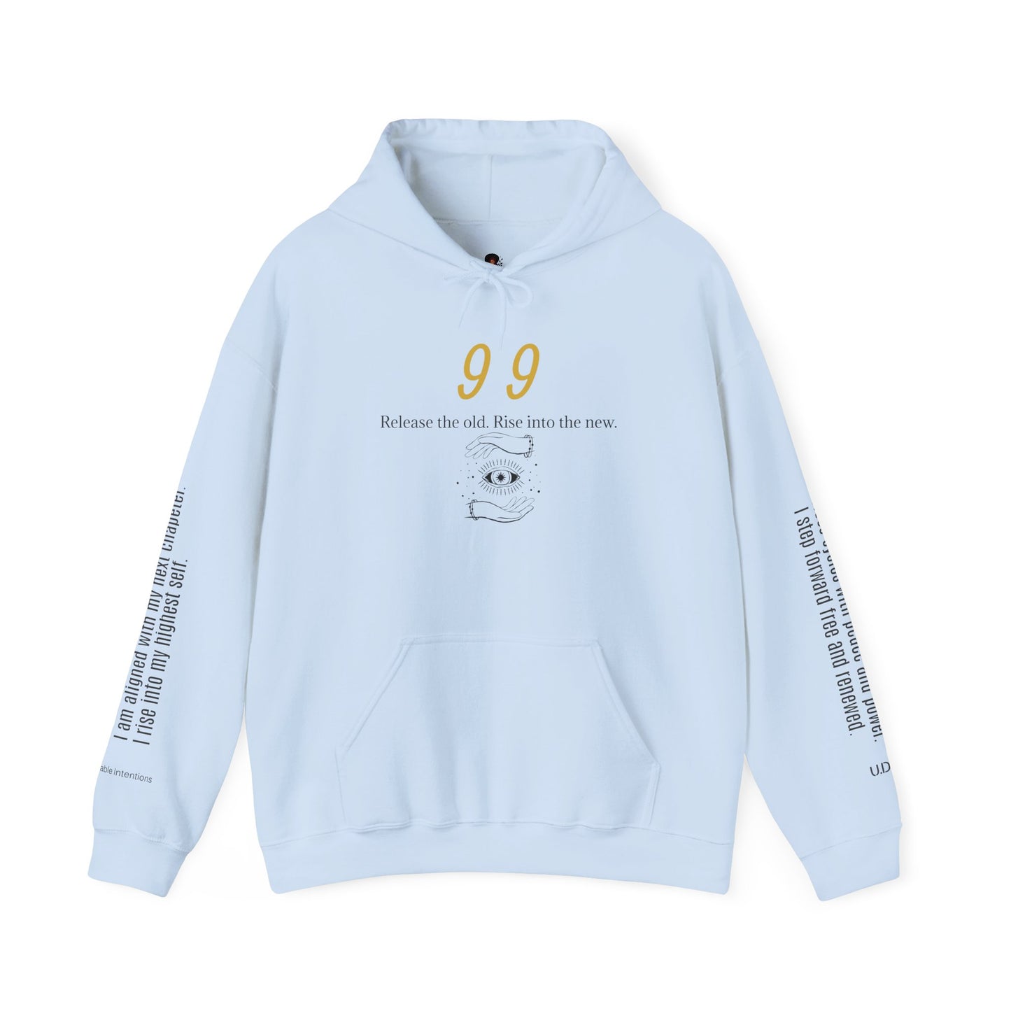 99 Let Go & Rise Hoodie ✨ Your New Chapter Starts Now ✨ | Wearable Intention Sweatshirt | Spiritual Affirmation Hoodie