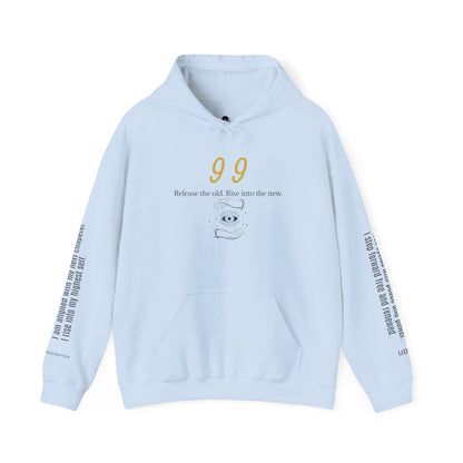 99 Let Go & Rise Hoodie ✨ Your New Chapter Starts Now ✨ | Wearable Intention Sweatshirt | Spiritual Affirmation Hoodie
