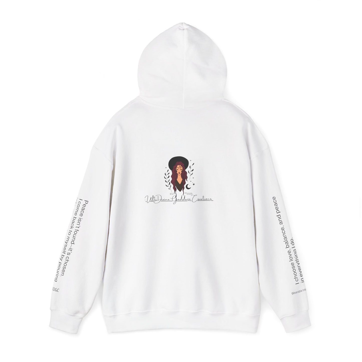 66 Choose Peace Hoodie 💗 Come Back To Yourself ✨ | Wearable Intention Sweatshirt | Spiritual Affirmation Hoodie